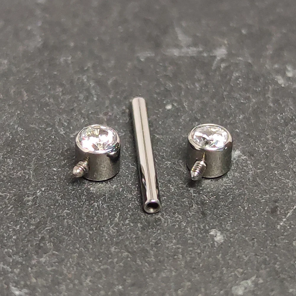 G23 Titanium Zircon Nipple Barbell Piercing Jewelry CZ Bezel Set Internally Thread Nipple Shield Mamilo Sexy Body Jewelry Women