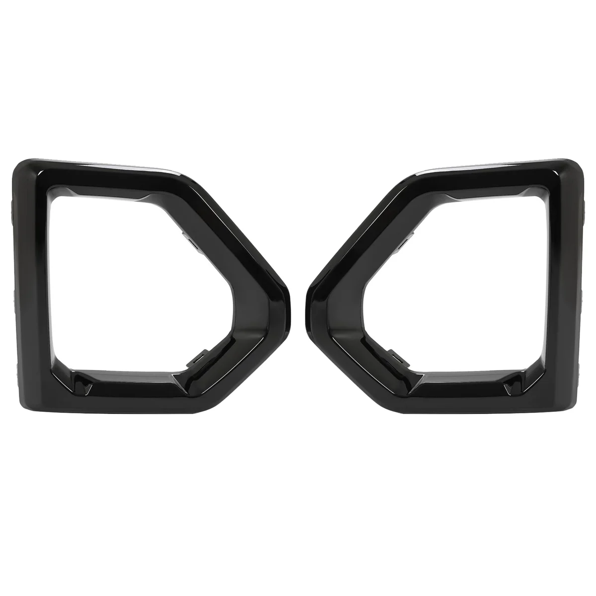 

X-T Front Fog Light Outer Bezel Cover Black Set for GMC Sierra 1500 Denali 2019-2022