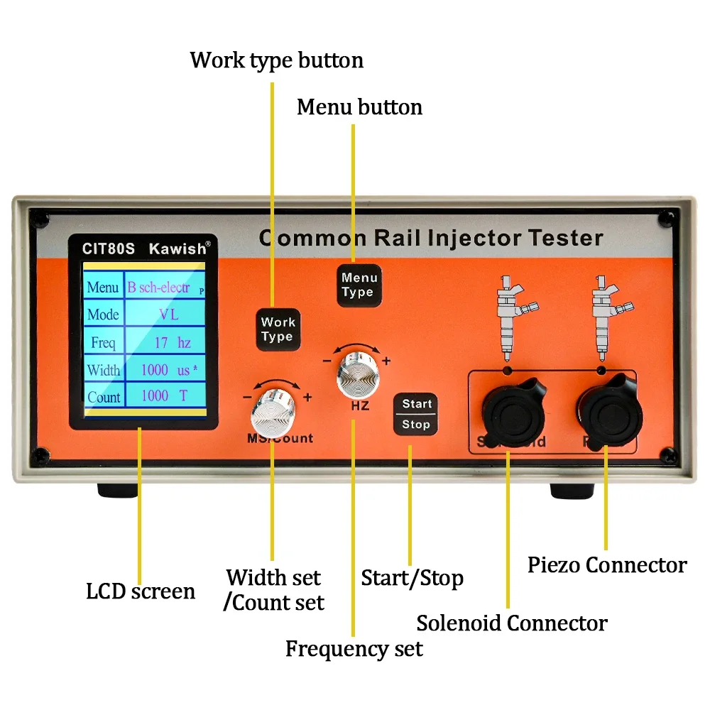 2025 New! Upgrade CIT800 CIT80S Diesel Common Rail Injector Tester Diesel Piezo Injector Tester Electromagnetic Injector Driver view 6