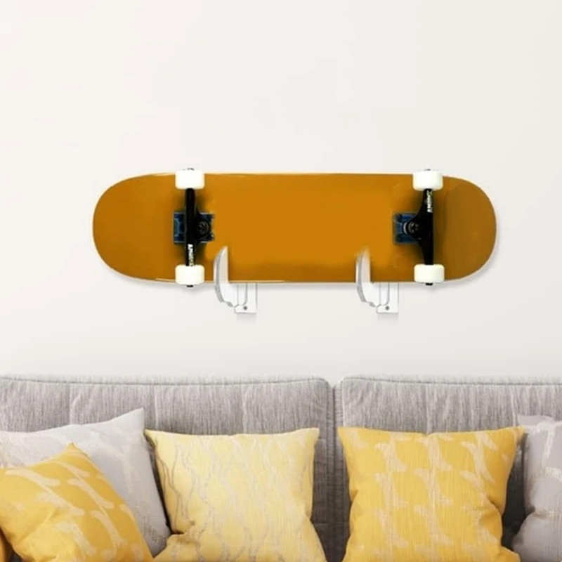 Skateboard Display Rack Holder Snowboard Wall Rack Hanger Skateboard Wall Bracket Black Durable Easy To Use