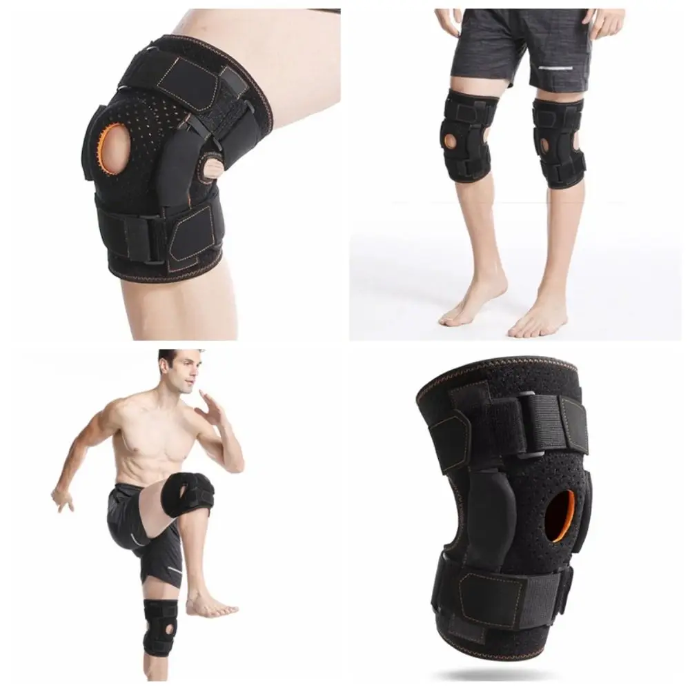 

Compression Knee Brace Side Stabilizers Open Patella Knee Pad Sleeve Knee Protector Breathable Knee Support Orthopedic