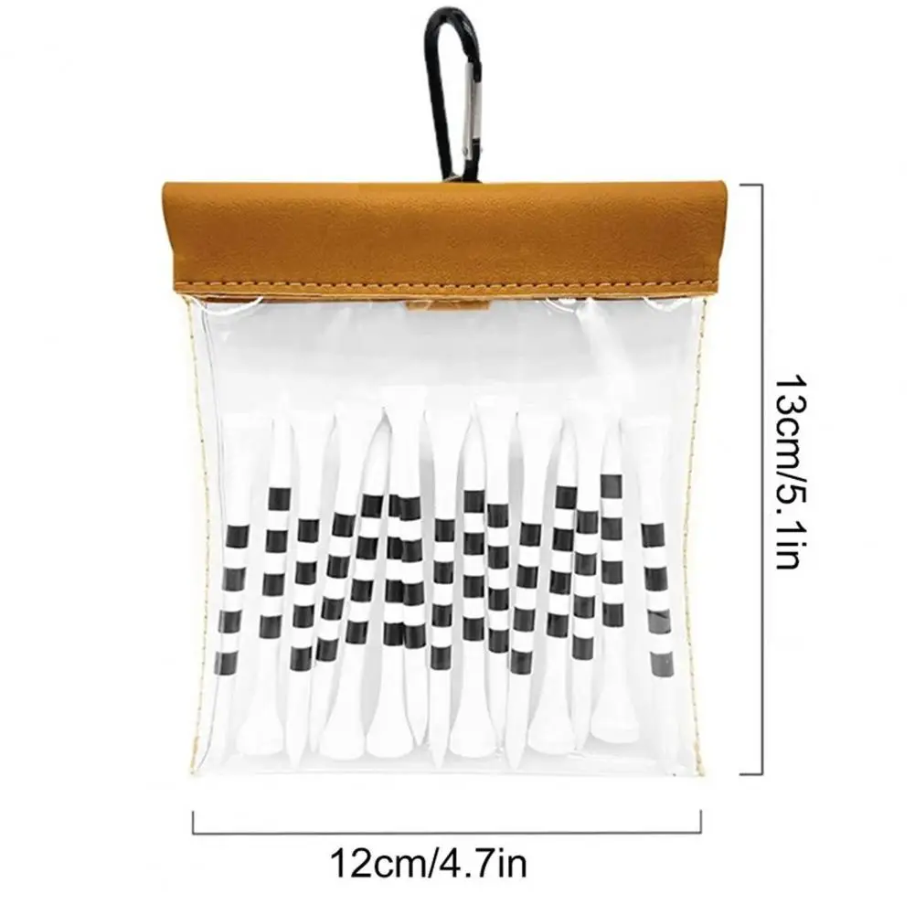 Golf Tees Bag Waterproof Golf Tees Pouch Bag Organizer Transparent Large Capacity Golf Accessories For Convenient Storage