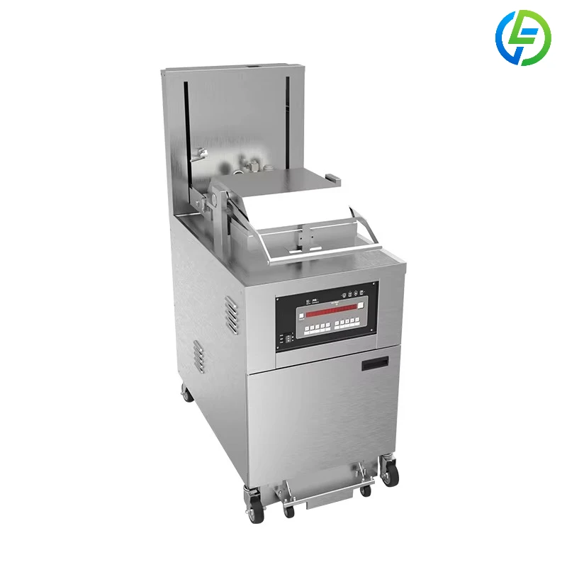 Maßgeschneiderte Chip-Fritteuse, automatisch, für Restaurant, gewerbliche Küche, Innengasdruck-Fritteusen, elektrische Einzelmaschine