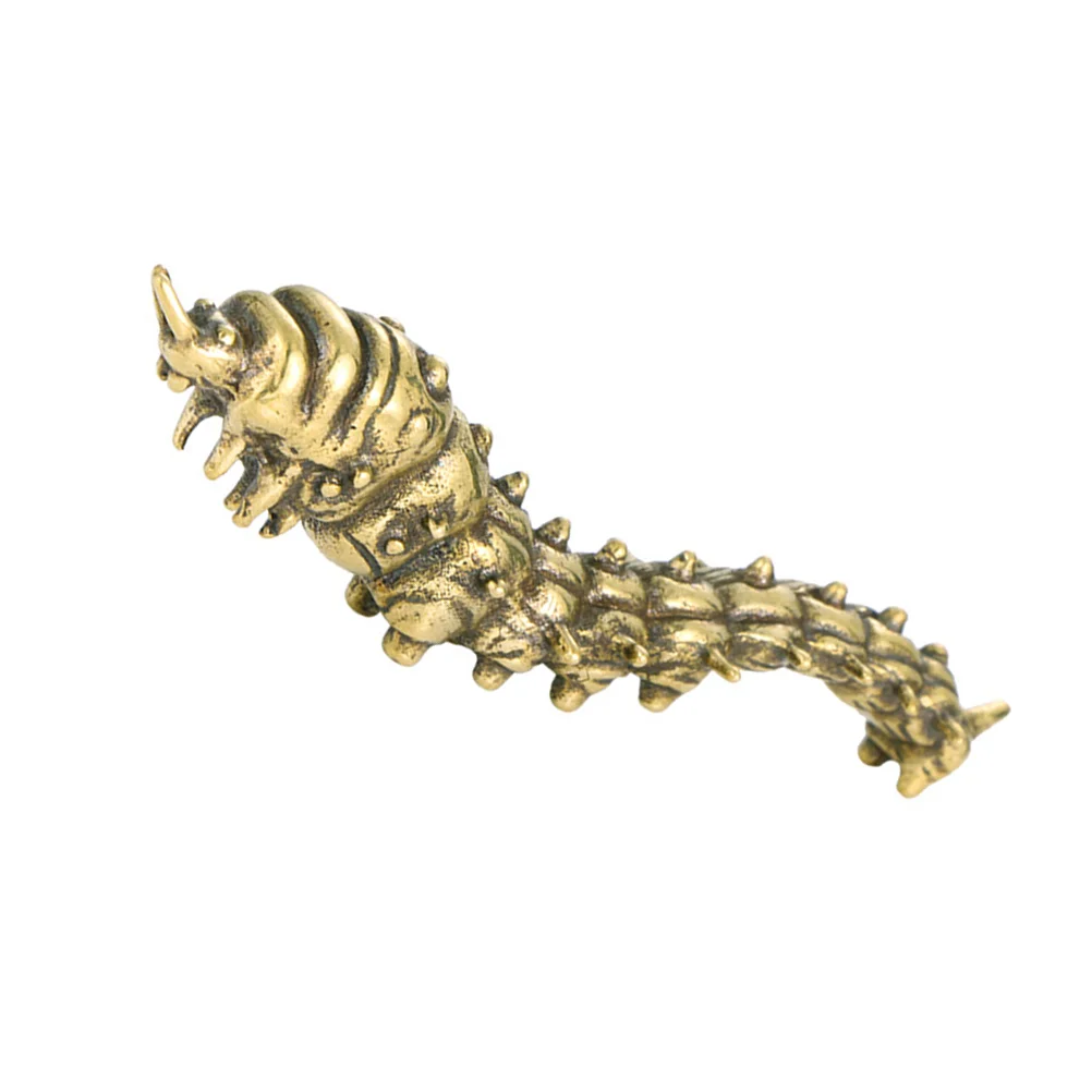 Cute Knick Knacks Brass Caterpillar Creative Desktop Decor Decorations Ornaments