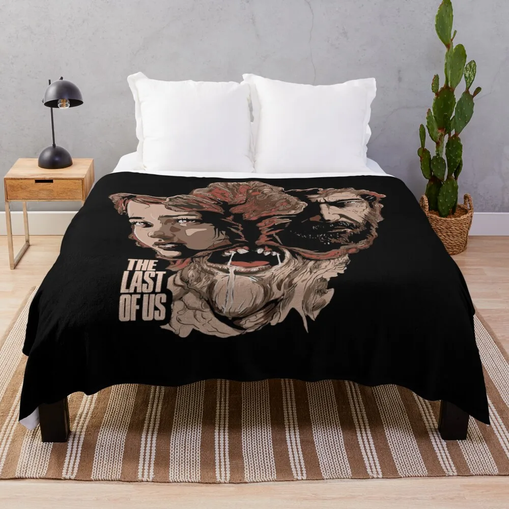 

Gift For Men Laste Of Us Joele An El lie Family Retro Wave Throw Blanket Softest Blankets For Bed Blankets