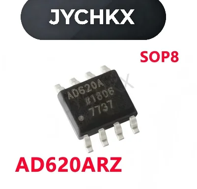 5PCS AD620ARZ SOP‑8 Precision Instrumentation Amplifier SMD Low Power Op‑Amp IC Chip