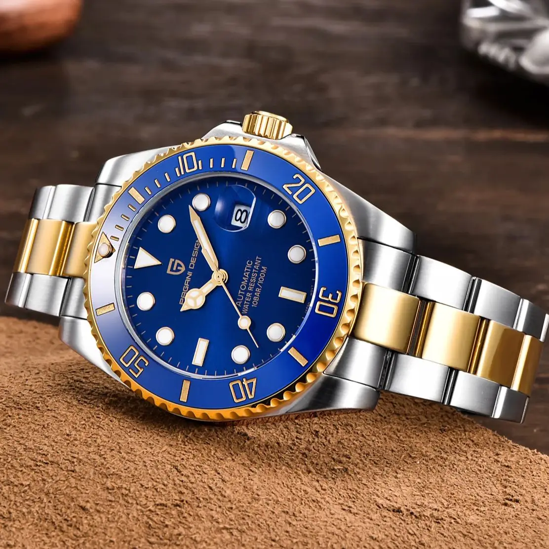 파가니 디자인 2025 신제품 남성용 시계 클래식 다이빙 오토매틱 기계식 손목시계 남성용 스테인리스 스틸 방수 시계