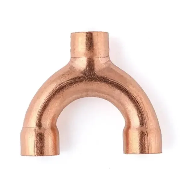 

3/8" 1/2" 3/4" 5/8" 16 19 22 25 28.6 32 35 38 42mm ID Y Shaped 3 Way Splitter Copper End Feed Solder Fitting Air Conditioner