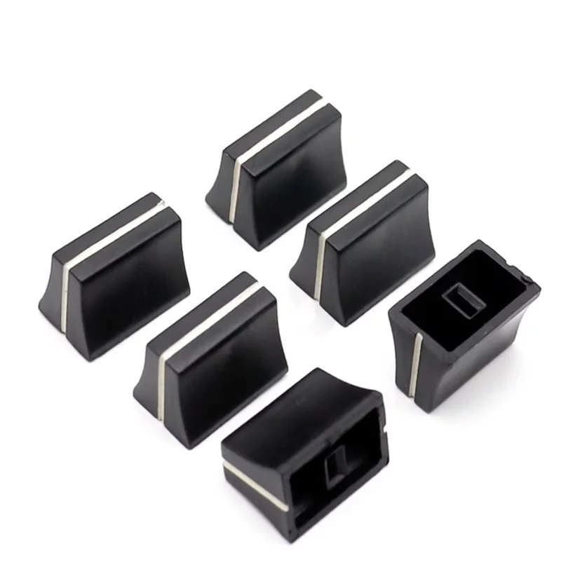 5 PCS 19*12*13.5MM Pioneer mixer fader knob Mixer volume fader cap straight slide potentiometer push key cap inner hole 4MM