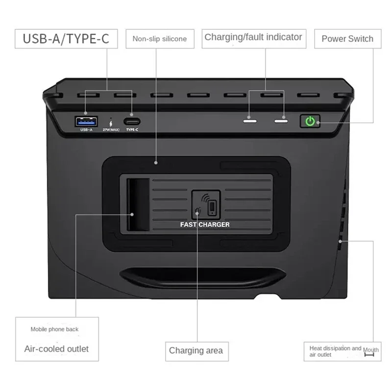 سيارة ل تشى شاحن لاسلكي لكزس NX 350H 2022 2023 15 واط سريع حامل هاتف المحمول شحن لوحة الداخلية