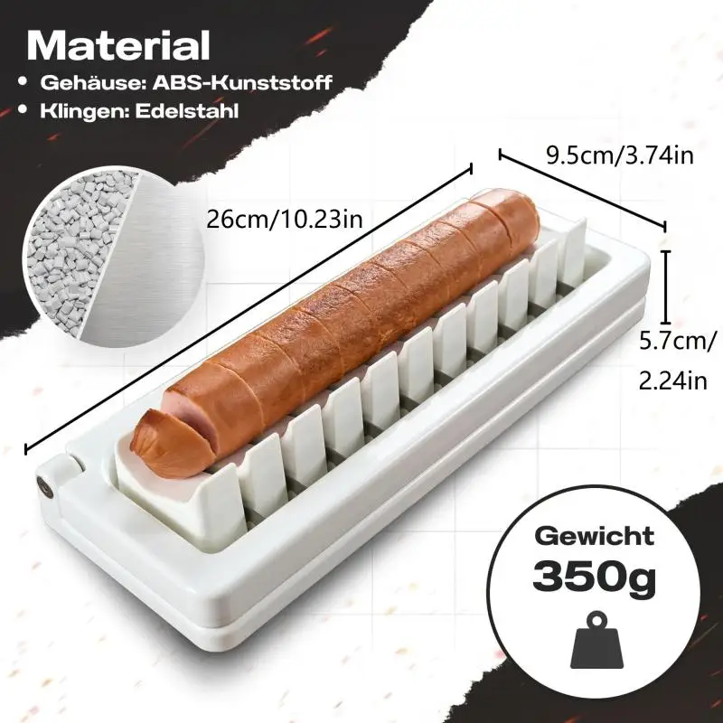 

Banana Slicer Stainless Steel Multifunctional Hot Dog Slicer Sausage Cutter Vegetable Strawberry Slice Kitchen Tools