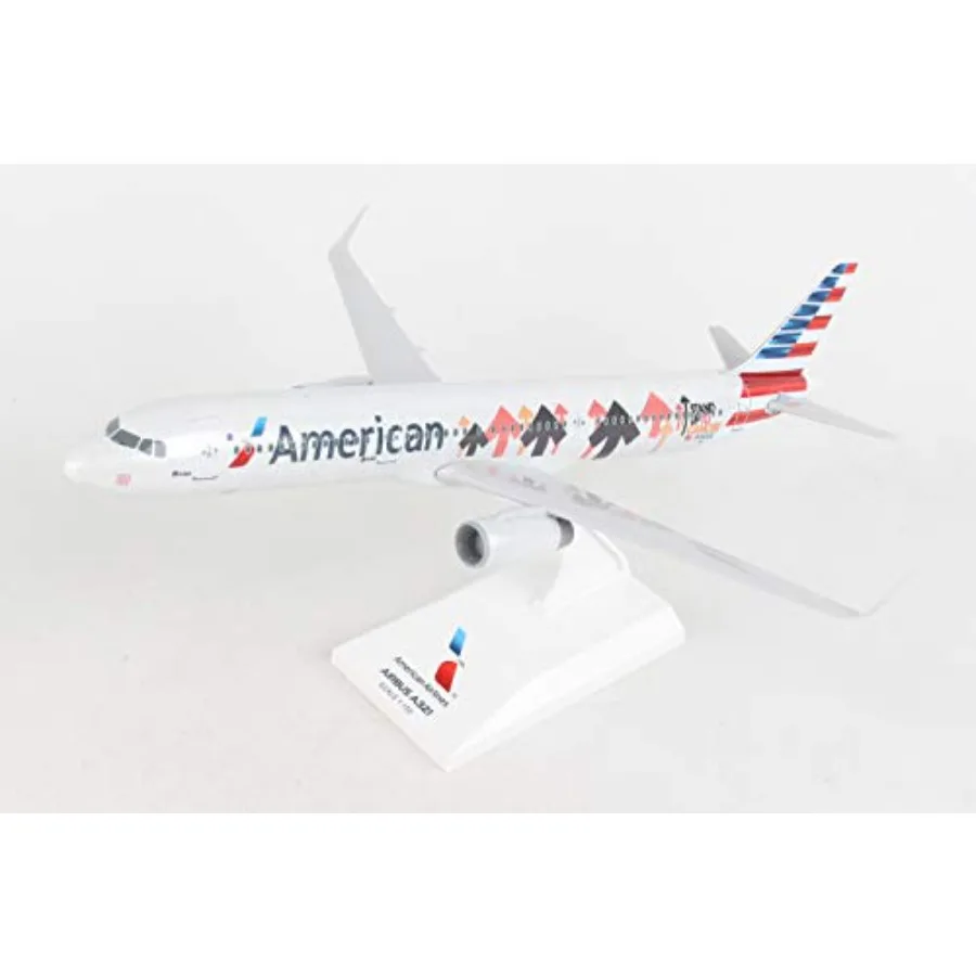 

SkyMarks American SU2C A321 1/150 aviation display model, die-cast metal body, matte gray finish, ultra-detailed cockpit and la