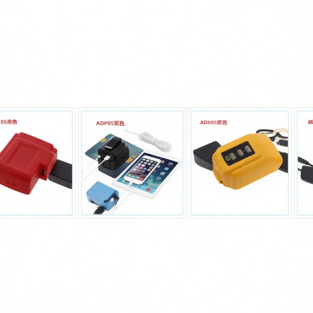 USB Power Adapter For Bosch 12V 10.8V Lithium Battery Converter Charger Portable Mobile Phone Charging Tool BHB120