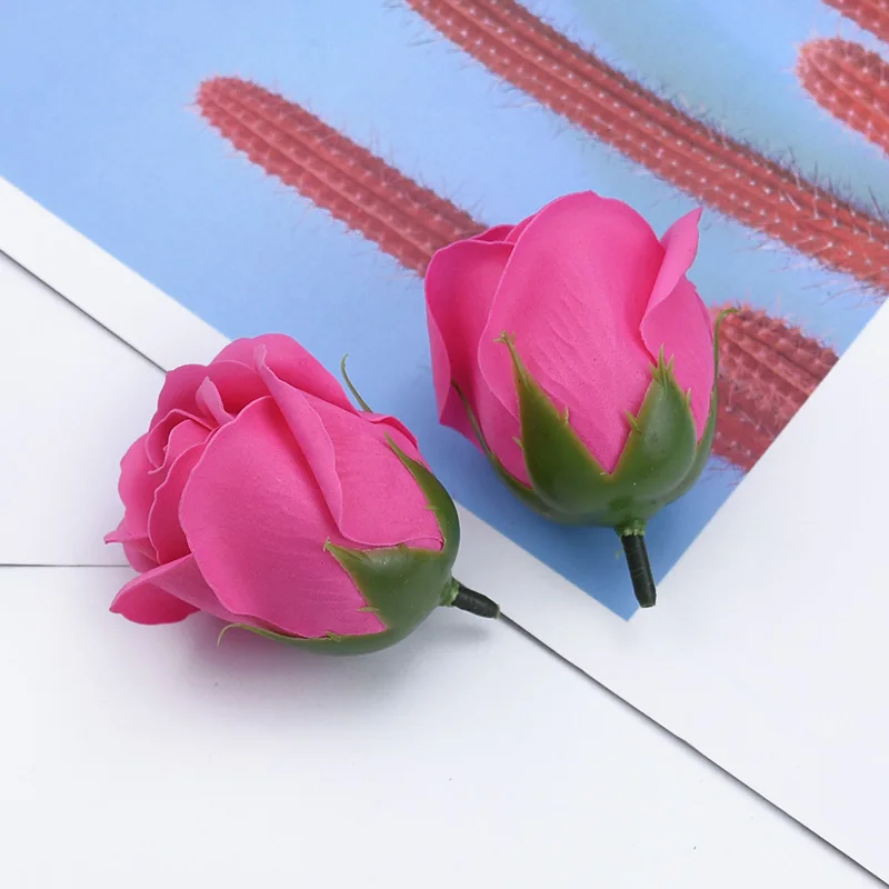 50/100PCS Künstliche Blumen Bade Seife Blume Hause Zimmer Valentinstag Hochzeit Decor Festival Teddybär Rose Braut zubehör – Detail 13