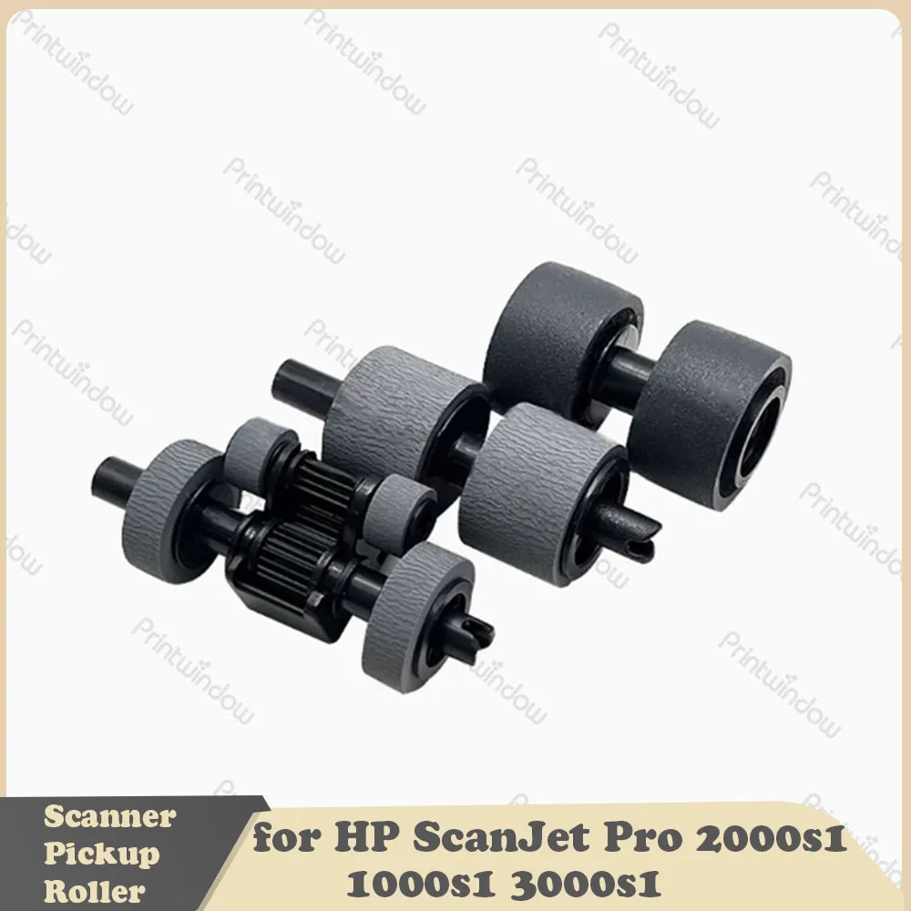 Kit de rodillo de recogida de escáner Compatible para HP ScanJet Pro 2000s1 1000s1 3000s1, almohadilla de separación de rodillo de alimentación, rodillo de esponja