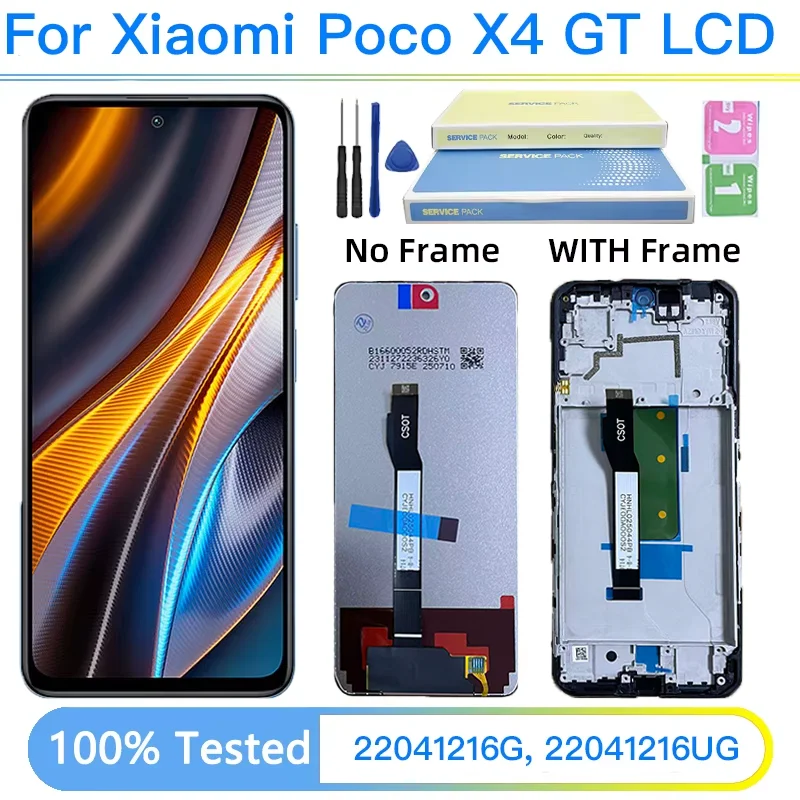 �y�Z�[�����z6.6 �C���` Xiaomi Poco X4 GT LCD 22041216G �f�B�X�v���C�^�b�`�X�N���[�� Redmi Note 11T Pro+ Plus/K50i LCD �f�B�X�v���C�p