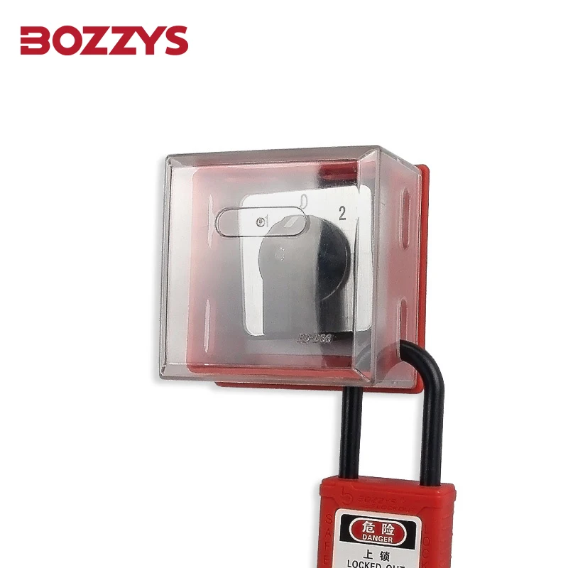 BOZZYS VisIble Management Switch Lockout with Transparent Safety Cover and Strong Adhesive No Punching Required BD-D66