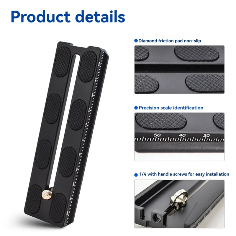 120Mm Camera Mount Quick Release Plate Standard 1/4 Inch Screw Quick Release Plate For DJI Ronin