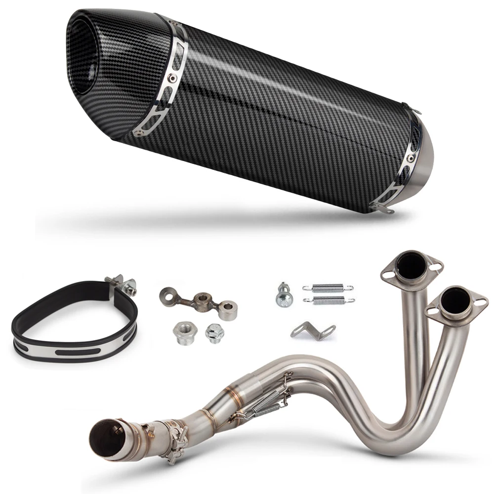 Versys 650 Exhaust System Tailpipe For Kawasaki ER6N ER6F ER-6N/6F Z650 Ninja/Versys 650 2006-2023 Moto Exhaust Manifold Muffler view 6