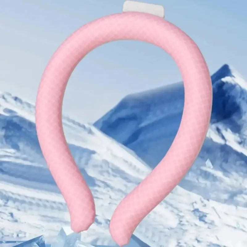 

Летний ледяной воротник, подвесной воротник для прохладного вниз, спорт на открытом воздухе, портативное ледяное прохладное кольцо на шею, инструмент для охлаждения и снятия