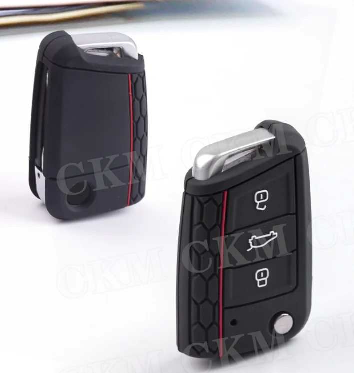 Remote 3 Buttons Car Key Case Cover for Volkswagen VW Golf 7 mk7 Key Protector Auto Accessories