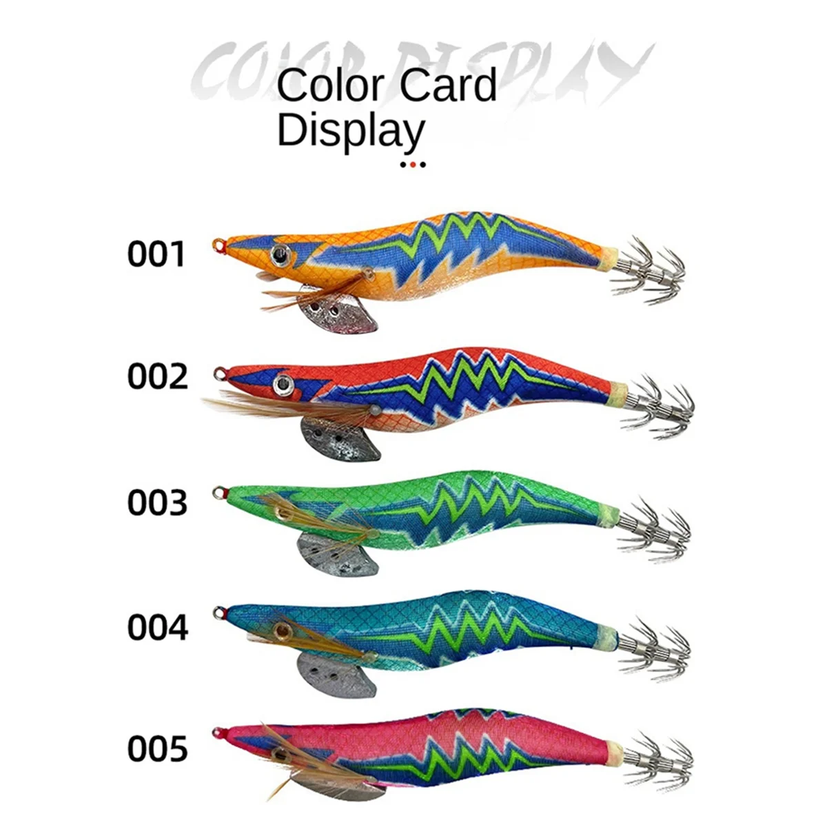 A71P Leuchtende Garnelenhaken aus Holz, Explosionshaken, Meeresangeltuch, Garnelenhaken aus Holz, Luya-Köder, japanische Garnelen
