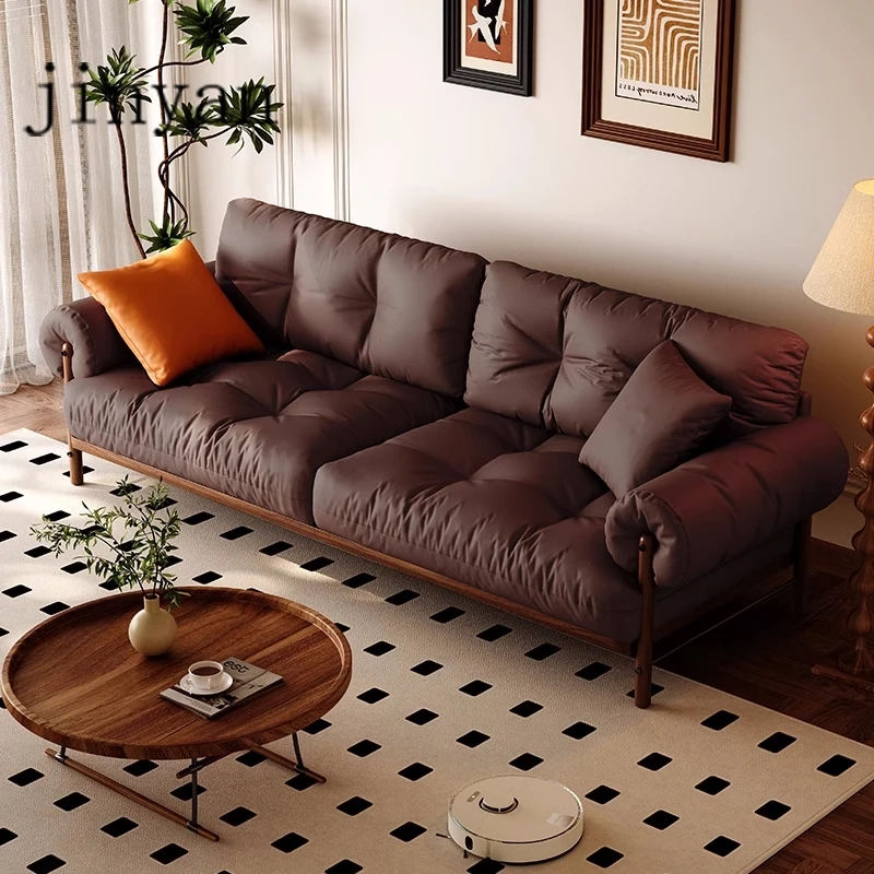 

Antique Solid Wood Sofa Simple Retro Living Room Adult Creative Sofas Gaming Room Decor Hallway Muebles Lounge Suite Furniture
