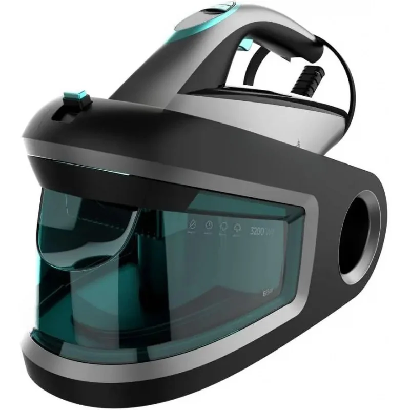 Horizontales Bügelbrett der IronHero 3200-Station. 3200 W, 8 Balken Druck, Dauerdampf 150 g/min, Steam Burst 420 g/min