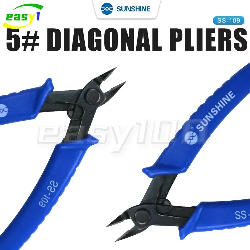 SUNSHINE SS-109 Mini Diagonal Plier Wire Cut Line Stripping Multitool Stripper Knife Crimper Crimping Repair Tools Cutter Cable