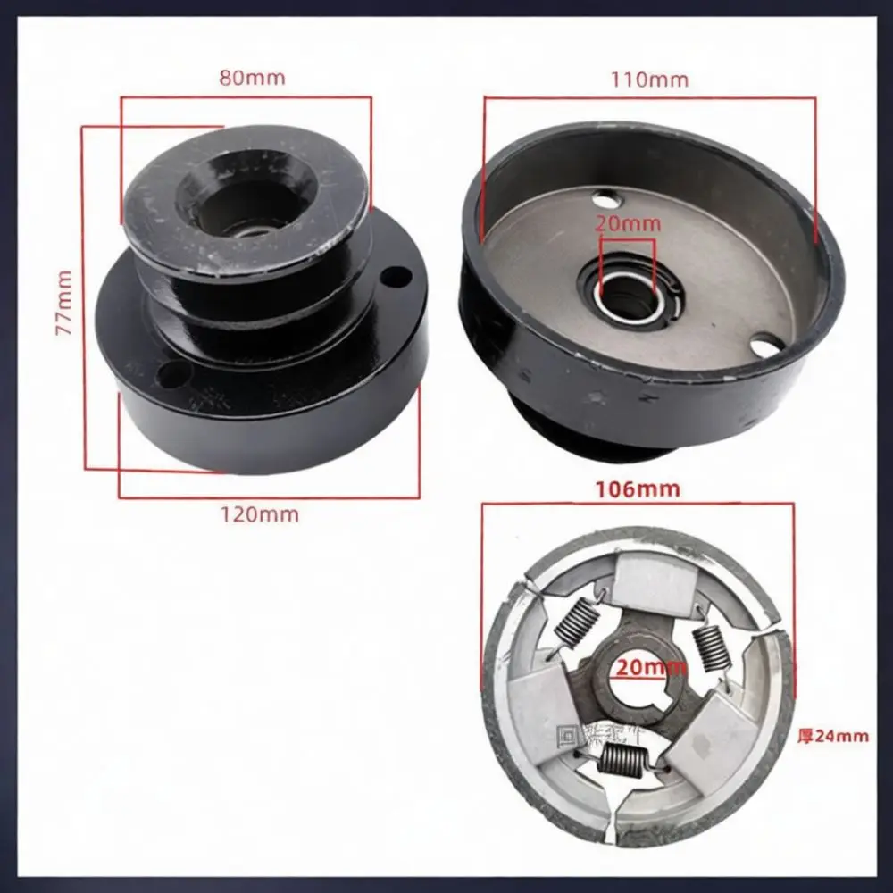 Replacement Clutch Drive Pulley For 170F Cultivator Sprayer Garden Tools Spare Parts Double A70 Double A80 Outer Housing Gear