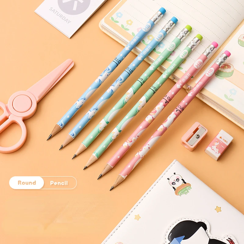 Cartoon Creative Portable Stationery 7-piece Set Pencil Eraser Sharpener Ruler Children School Supplies Prize Gift