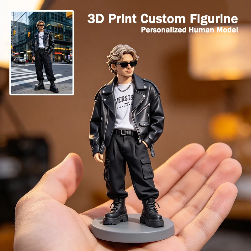 Custom Photo Human 3D Print Figurine Personalized 3D Portrait Statue Custom Miniature Keepsake Family Memorial Birthday Gift