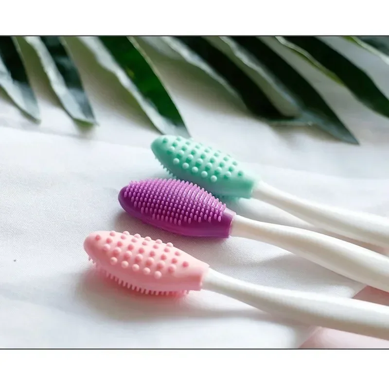 1PC Beauty Skin Care Wash Face Silicone Brush Exfoliating Nose Clean Blackhead Removal Brushes Tools With Replacement Head