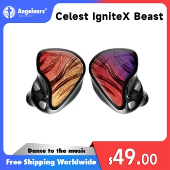 Kinera Celest IgniteX Beast インイヤーイヤホン 10mm LCP ダイナミックドライバー + 1BA 取り外し可能なブームマイク付き ハイブリッド IEM オーディオ