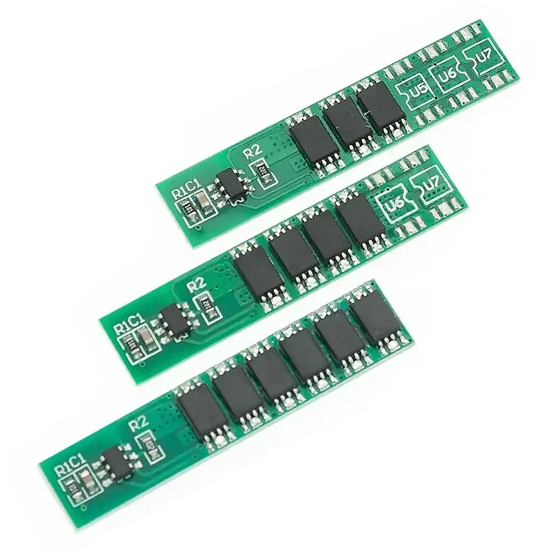 Imagem -03 - Placa de Proteção da Bateria Bms Pcm Bateria de Leão de Lítio 18650 1s 7.5a 10a 15a 3.7v Li-ion 6mos 20 100 Pcs