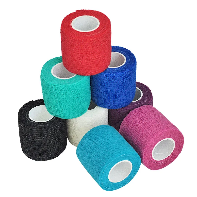 18 Colors Colorful Athletic Wrap Tape Self Adhesive Elastic Bandage Elastoplast Sports Protector Knee Finger Ankle Palm Shoulder