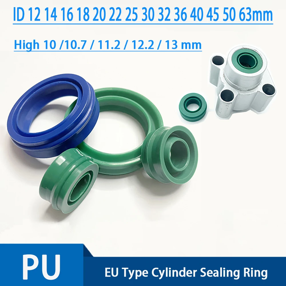 

EU Type Blue Dust Seal Ring O Rings PU Pneumatic Cylinder Piston Rod Bidirectional Gasket Dual Purpose Air Seal Oil Seal Washer