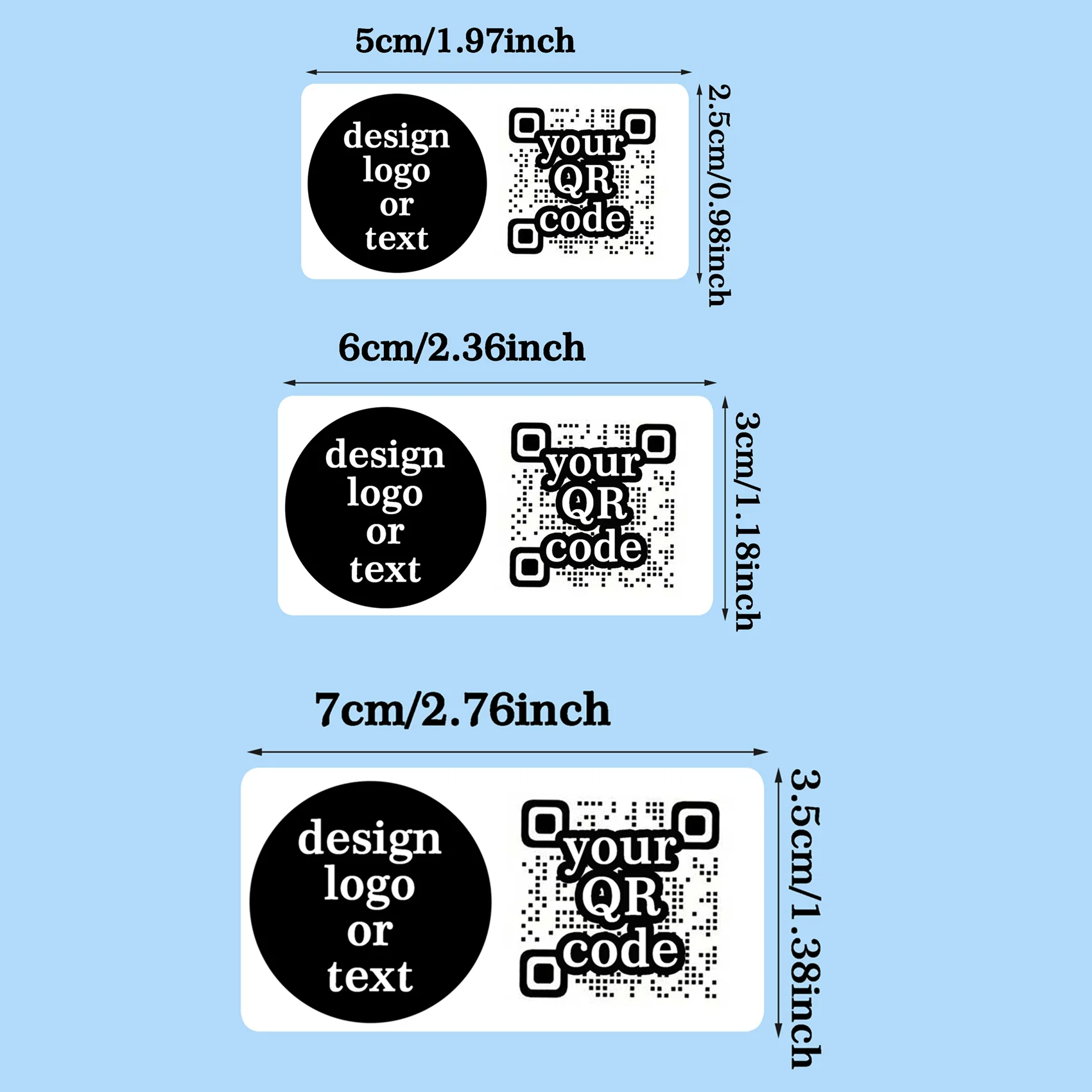 Customized Laser/Transparent Qr Code Stickers｜Supports Personalized Logo Text｜For Business Brand Promotion, Packaging Sealing, and Store Social Media Traffic Generation Labels