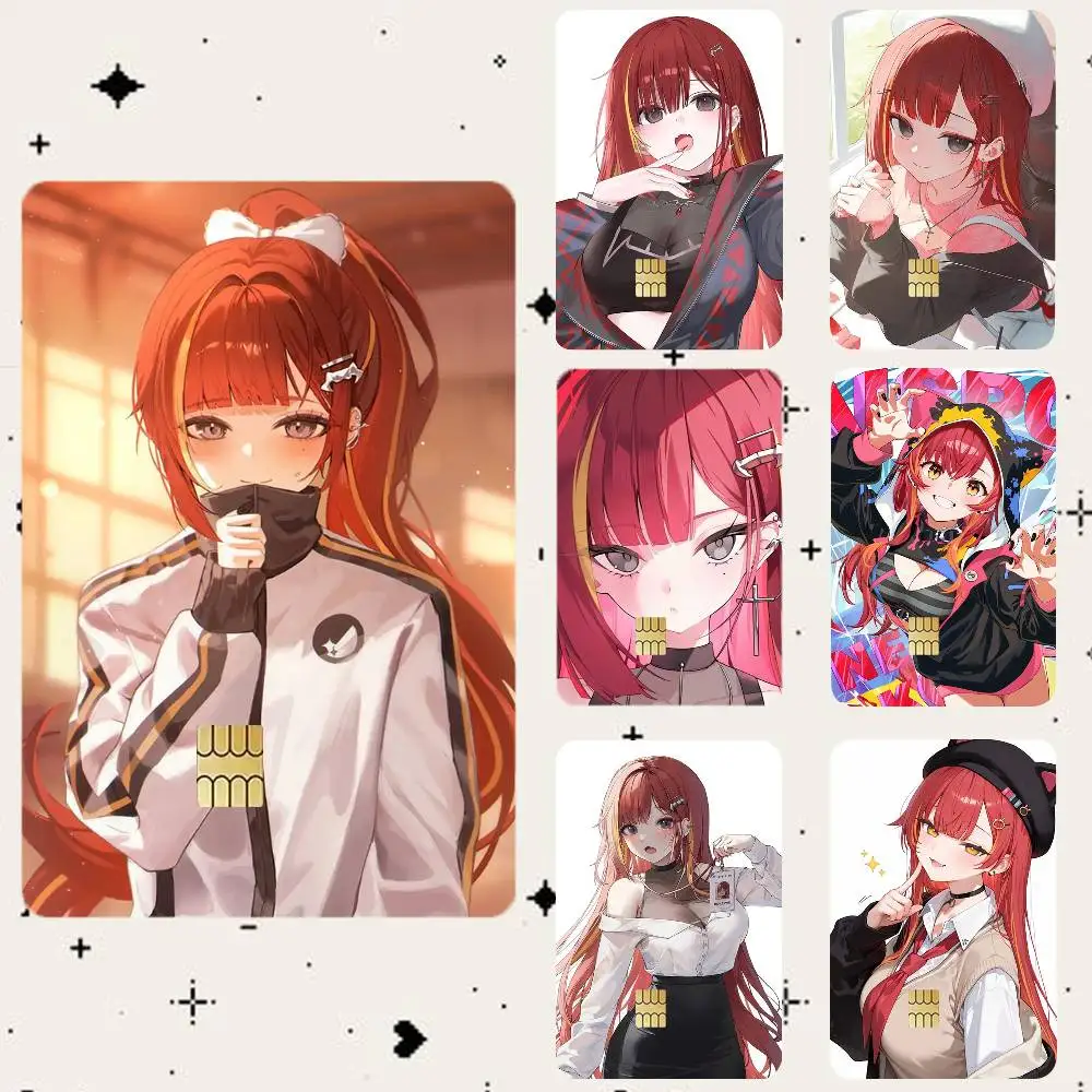 

A-Akane Lize Singer HD Waterproof Card Skins Protective Stickers for Credit Bank Game Cards
