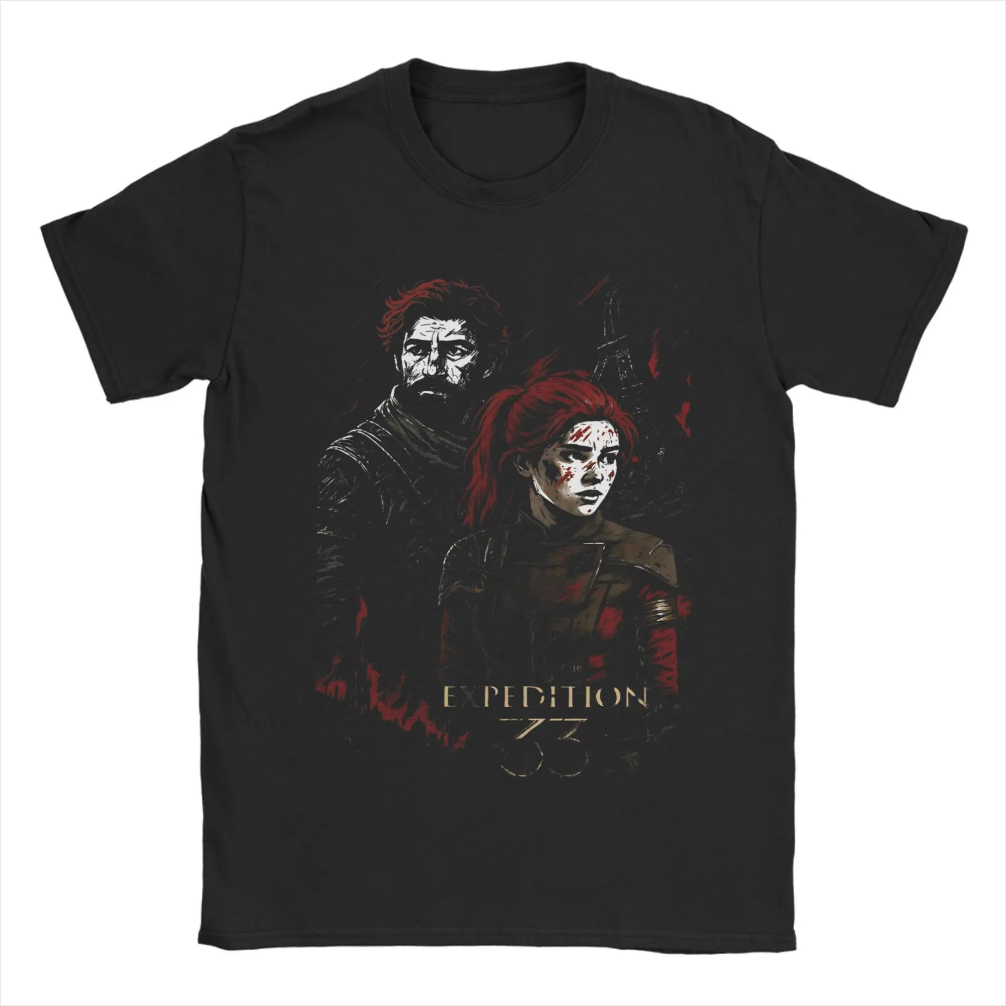 Men's Gustave Maelle Clair Obscur Expedition 33 T Shirts 100% Cotton Clothes Vintage Short Sleeve Crewneck Tee Shirt Gift