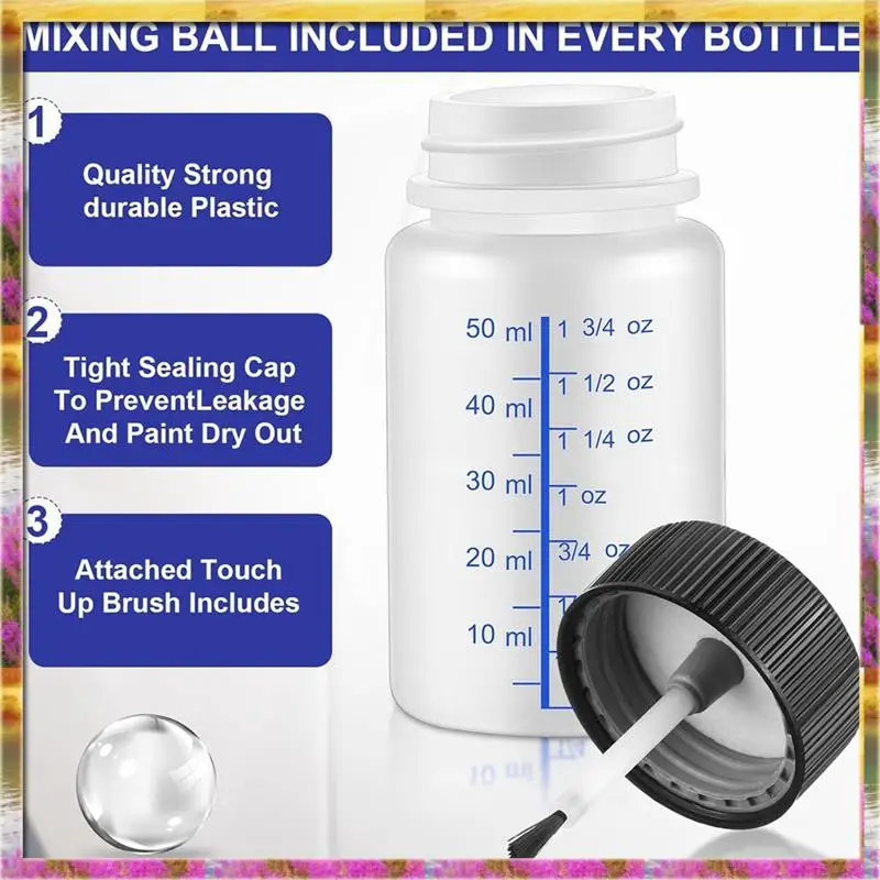must-have-60-pcs-touch-up-paint-bottles-with-applicator-brush-and-lids-2-oz-and-1-oz-liquid-capacity-plastic-for-fixing-wall-sto