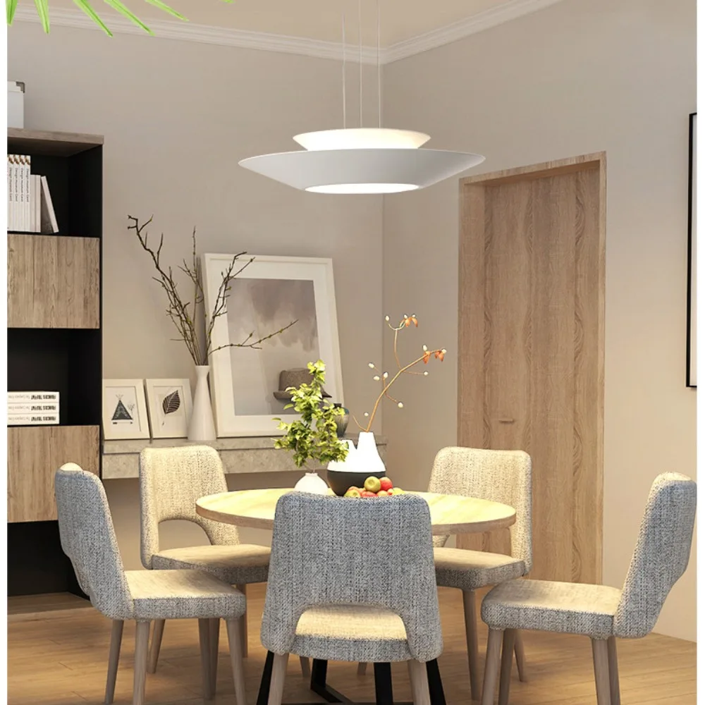 

Modern Minimalist Single Head Bar Round Dining Room Lamp Chandelier Led Nordic Bedroom Living Room Study Room Dining Lamps