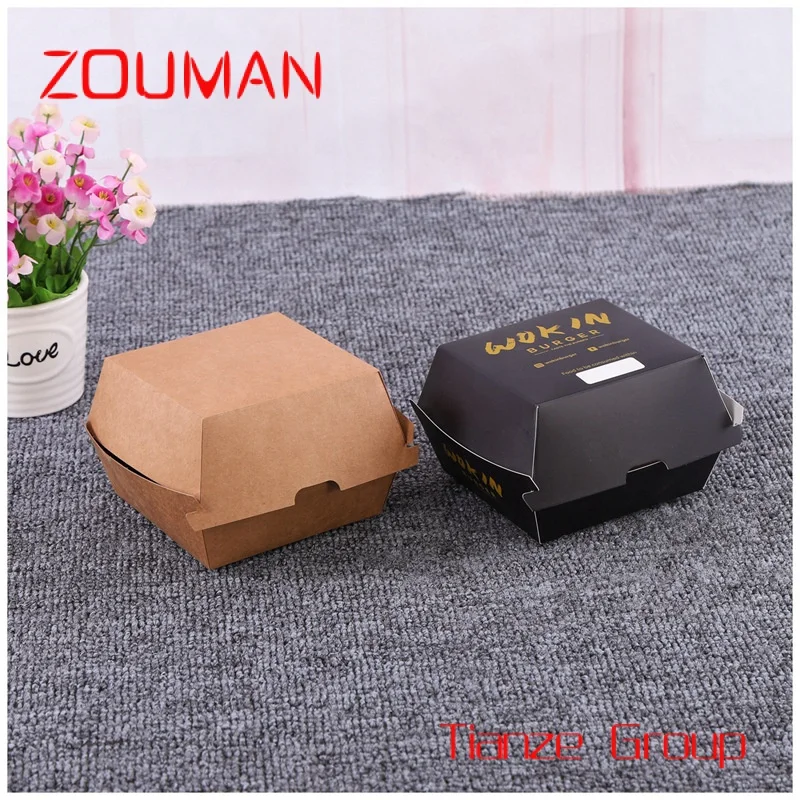 Custom , Hamburger Packaging Customized Size Designs Printing Services Paper Burger Box