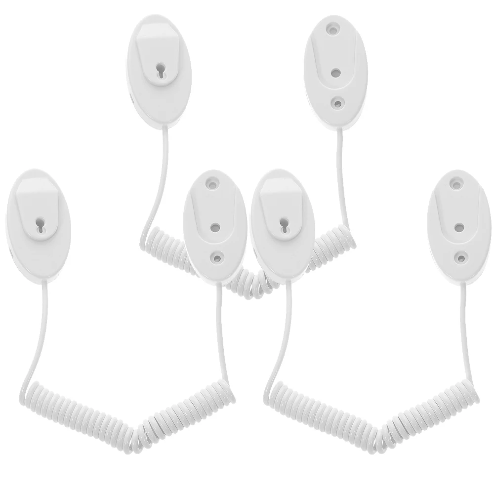 

3 Pcs Anti-lost Rope Hook Hooks Self Adhesive Cable Automatic Retractable Lock Plastic Clips Theft for Controllers