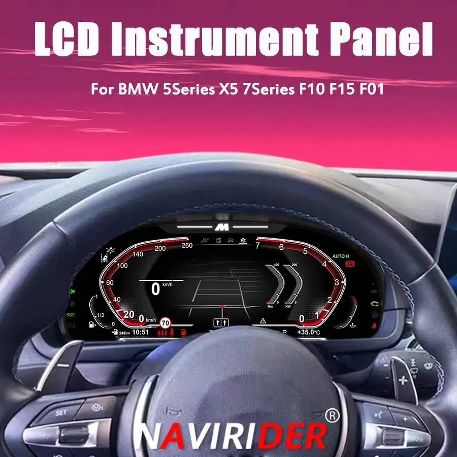 

Экран приборной панели для BMW 5 серии, X5, 7 серии, F10, F15, F01, полный LCD-дисплей, цифровая панель приборов, спидометр, цифровая приборная панель для автомобиля.