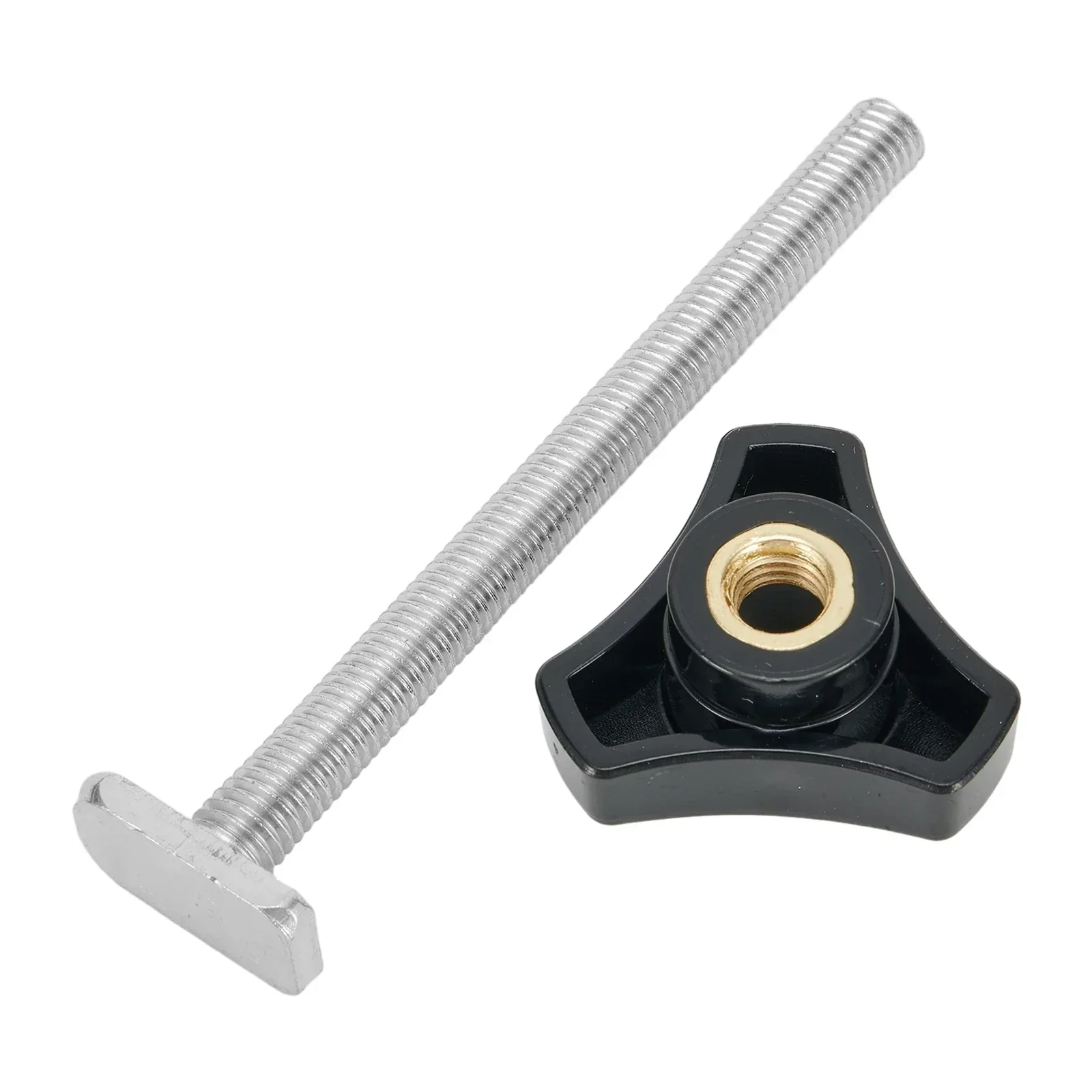 1/2pcs M8 Nut Handle T Screw 100mm Threaded Rod M8 Slider Set For  Milling Machines Table Saws Band Saws Woodworking Tools