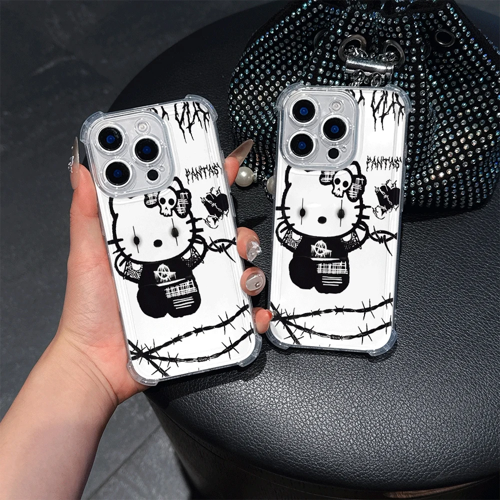 Custodie per cellulari Hello Kitty per IPhone 14 IPhone 16/15/14/13/12/11/x/xs/xs Max Custodia morbida per telefono Sanrio Anime Toys