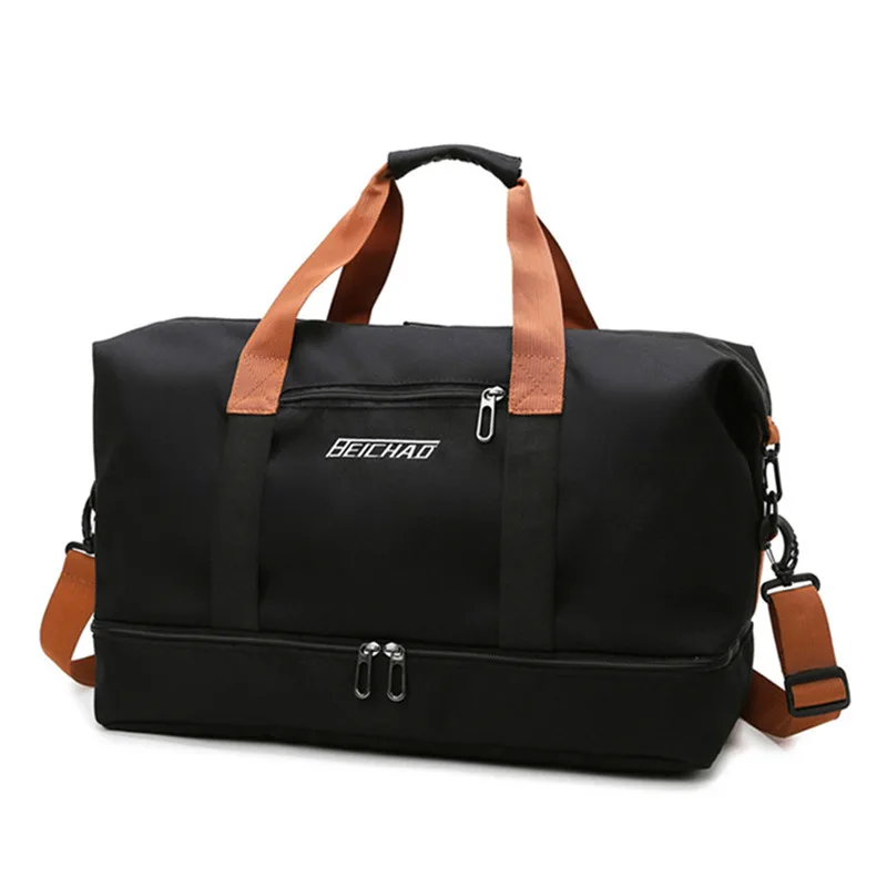 LKEEP Fashion Weekend Bag Nylon Travel Bag Men Overnight Duffle Bag Waterproof Cabin Luggage Travel Big Tote Crossbody Gym Bag