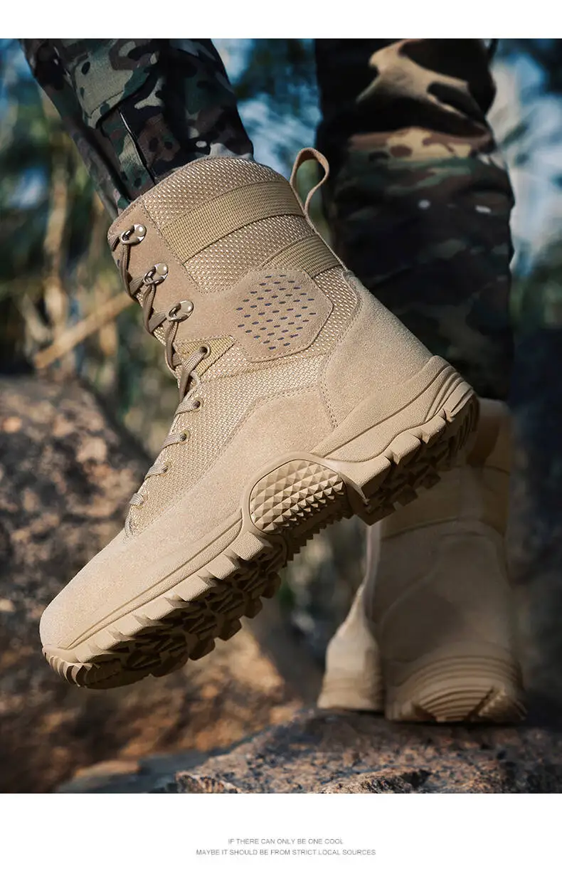 Marken-Outdoor-Stiefel für Dschungel-Trekking, Größe 39-47, Herren-Knöchelstiefel, Verschleißfeste Dicke Sneakers, 2026 Neue Wasserdichte Wanderstiefel – Detail 16