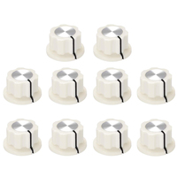 DAIERBUMP 10PCS 6.35mm Shaft Hole Potentiometer Volume Control Rotary Knobs Effect Pedal Knobs For for Electric Guitar Amplifier